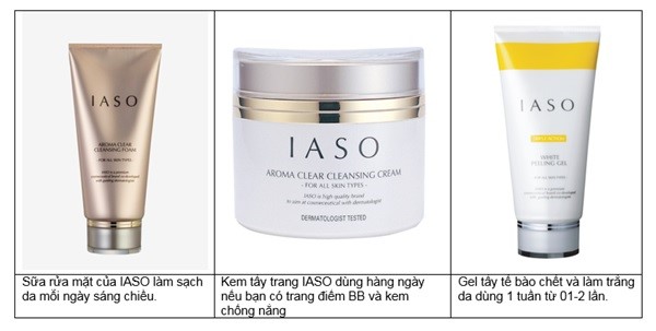 Các sản phẩm sữa rửa mặt, kem tẩy trang, gel tẩy tế bào chết nên dùng cho da thường