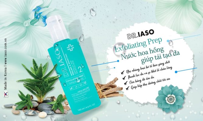 D33 - DR. IASO EXFOLIATING PREP (Sản Phẩm Nước Hoa Hồng Giúp Tái Tạo Da Dr.Iaso Mint)