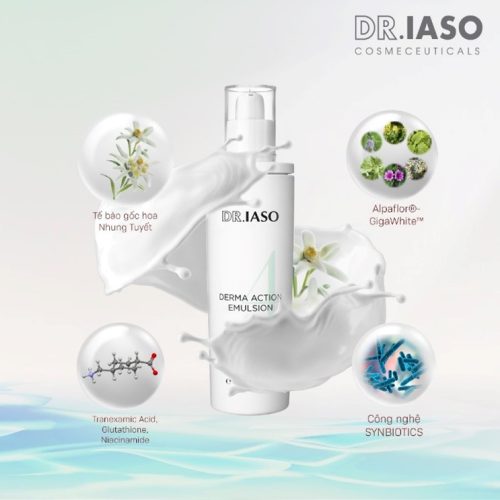 BỘ SẢN PHẨM DR IASO DERMA ACTION - BÍ QUYẾT DA TRẮNG SÁNG TỪ HÀN QUỐC